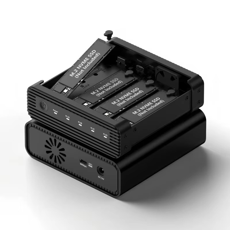 External Ssd - Aluminium M2 4-bay USB4 externe NVME