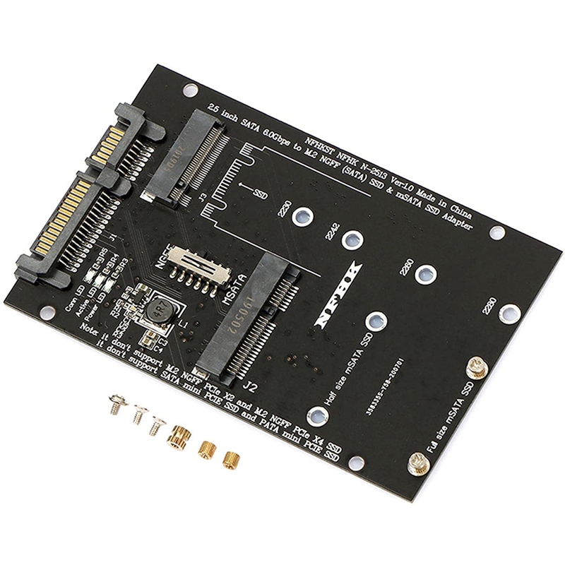 M.2 NGFF MSATA SSD naar 2,5 in - Sata Ssd recensie en prijs